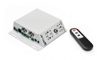 Ecler CA40 compact power amplifier persp and mixer IR Controller lr